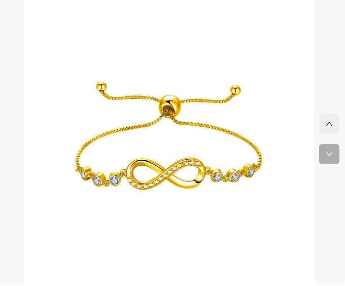 Micro-inlaid Zircon 8 Word Bracelet