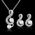 Silver Pearl Harmony Jewelry Set