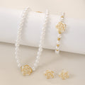 Pearl Flower Jewelry Set