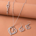 Forever Hearts Silver Jewelry Set