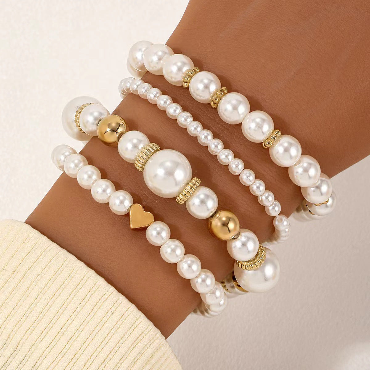 Lunora Pearl Keepsake Bracelet Set