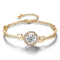 Golden Crystal Keepsake Bracelet