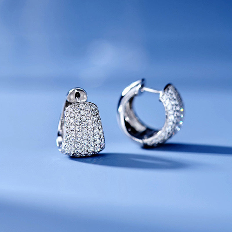 Starlight Pavé Huggie Hoop Earrings