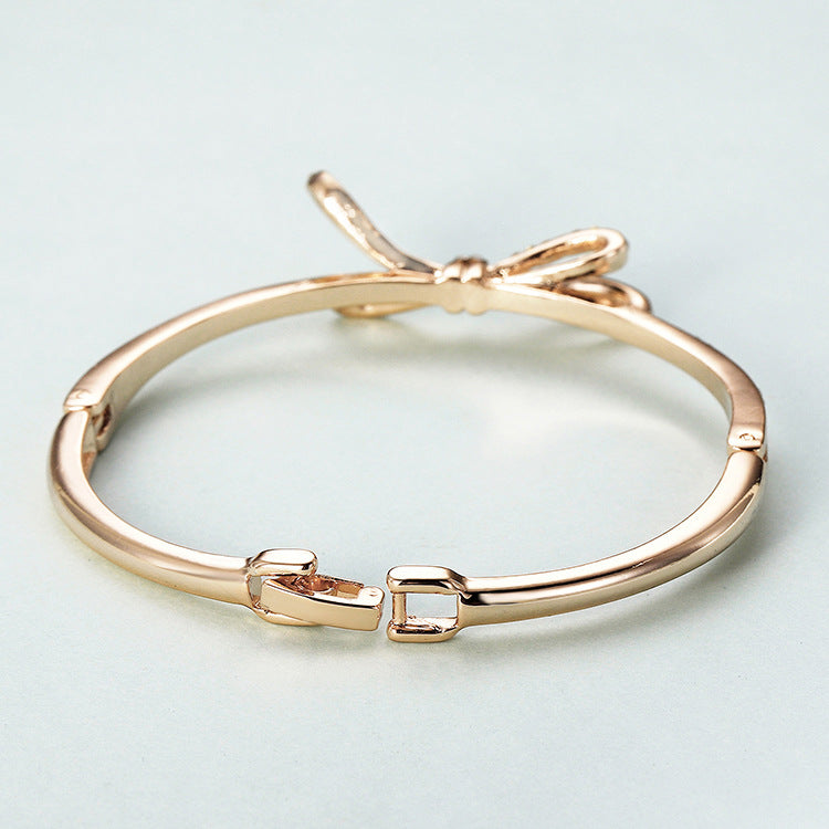 Rose Gold Bow Keepsake Bracelet