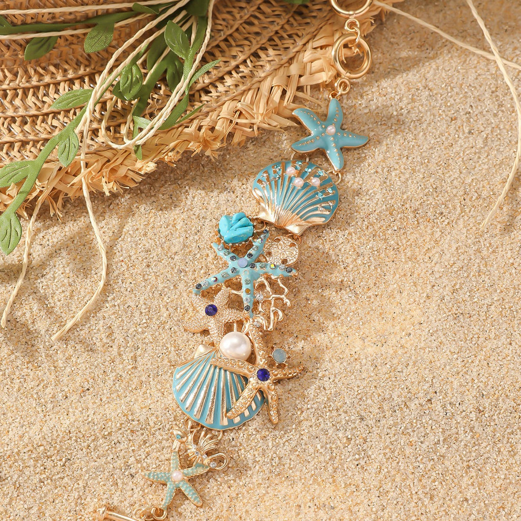 Turquoise Seaside Charm Bracelet