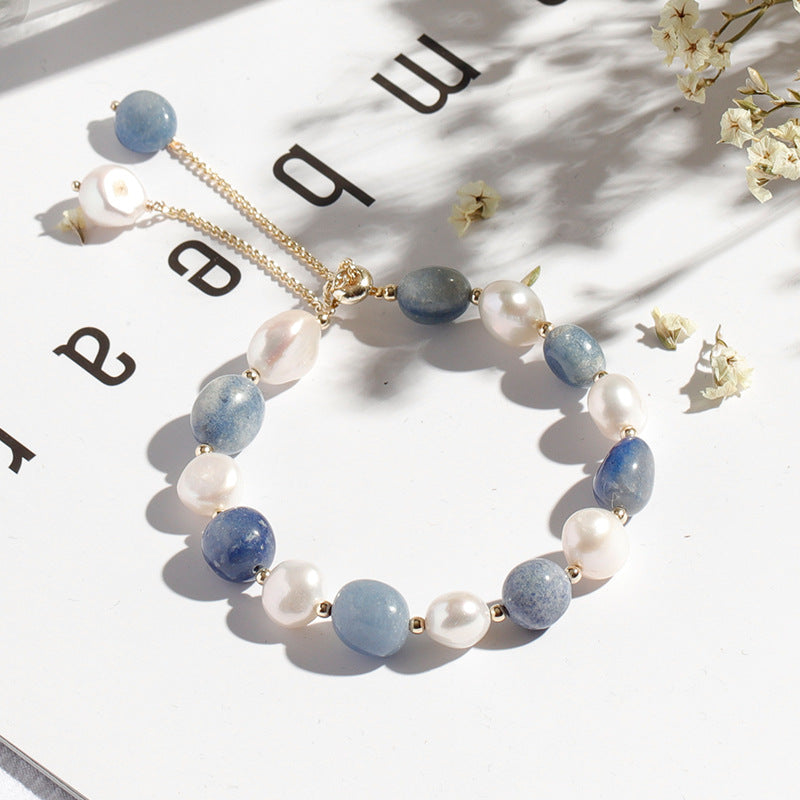 Blush Amethyst & Pearl Bracelet