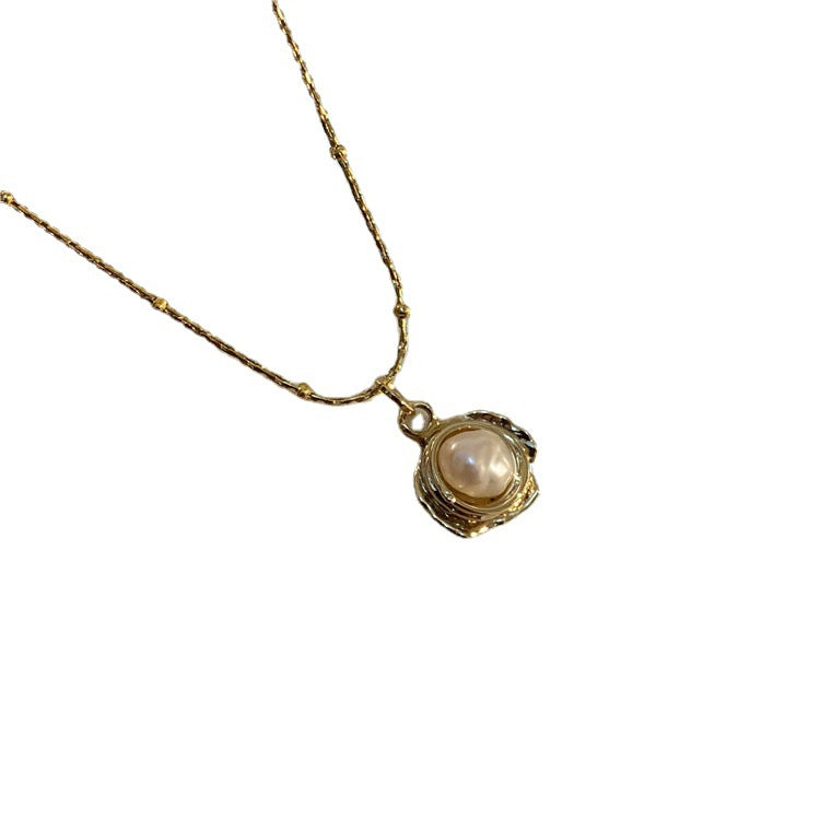 Golden Pearl Keepsake Necklace