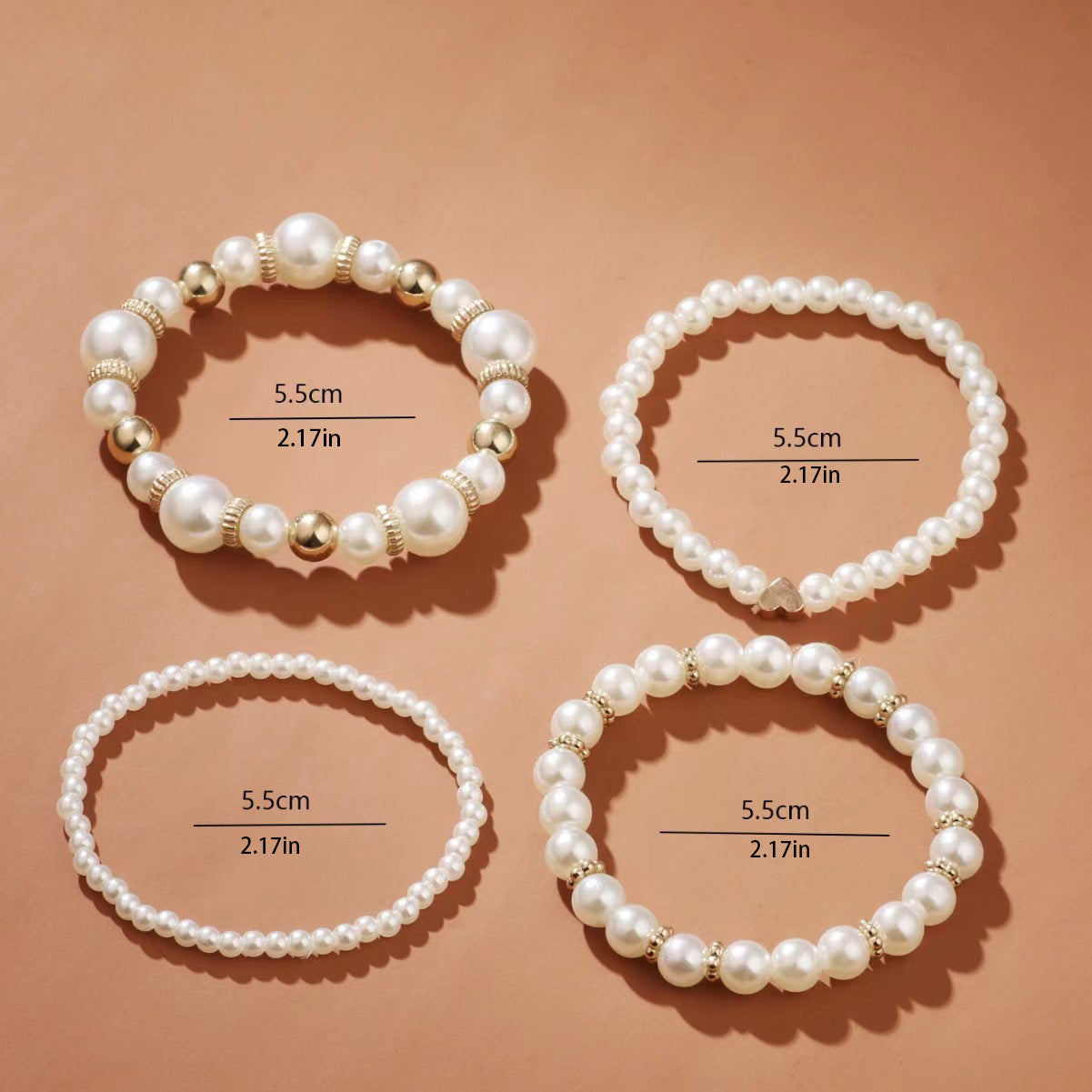 Lunora Pearl Keepsake Bracelet Set