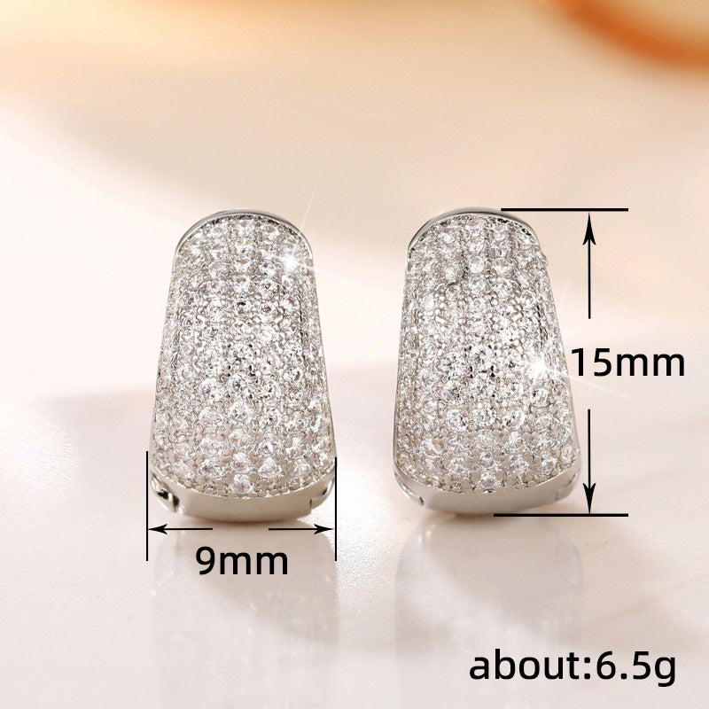 Starlight Pavé Huggie Hoop Earrings