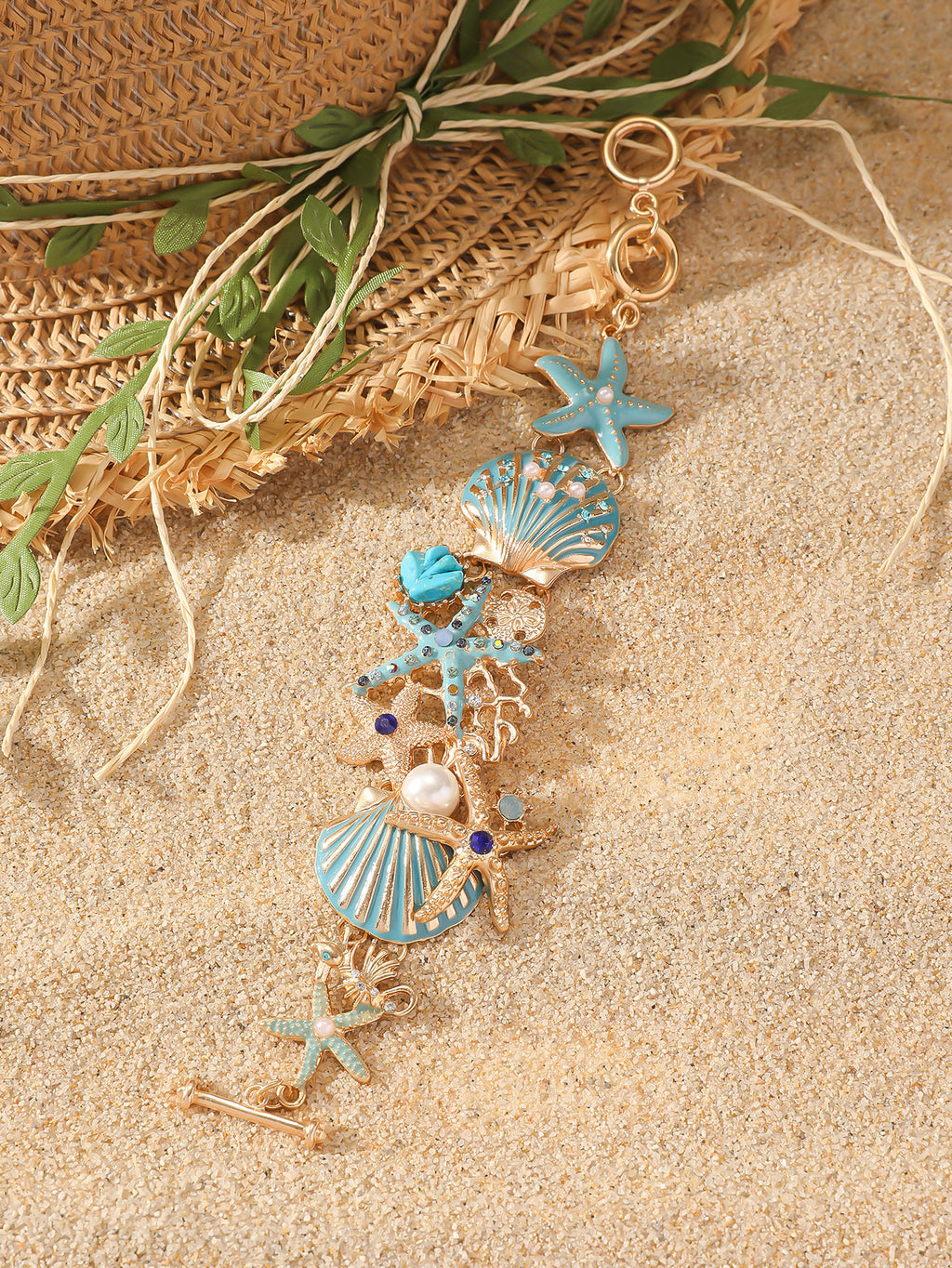 Turquoise Seaside Charm Bracelet
