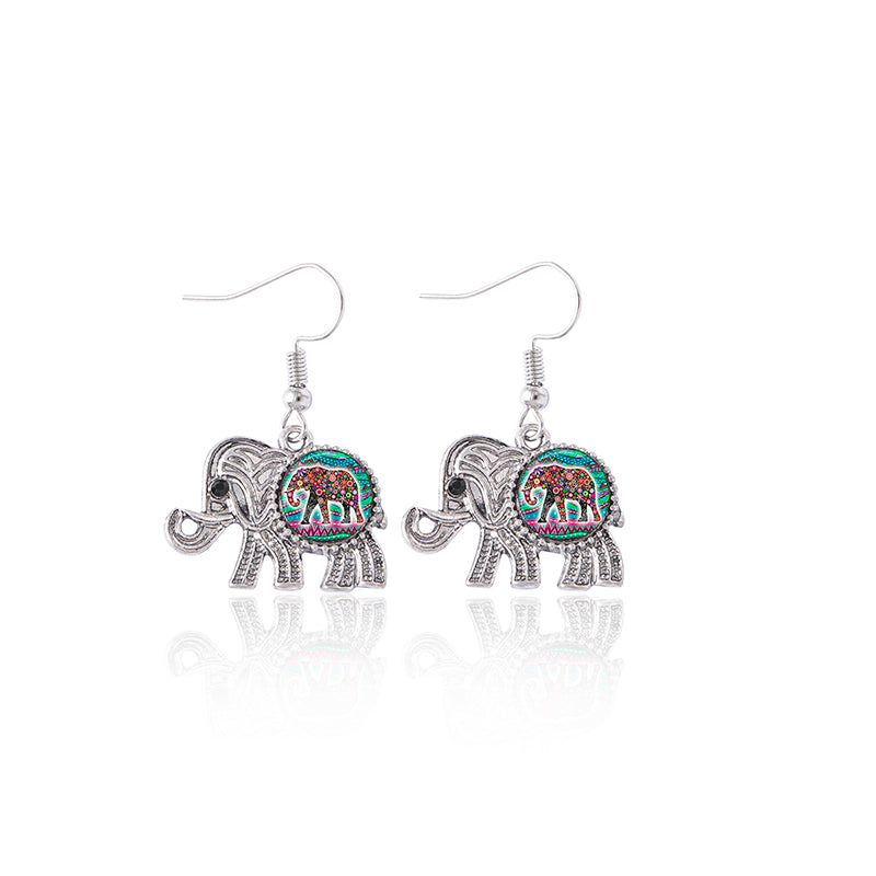 Lucky Elephant Silver Jewelry Set