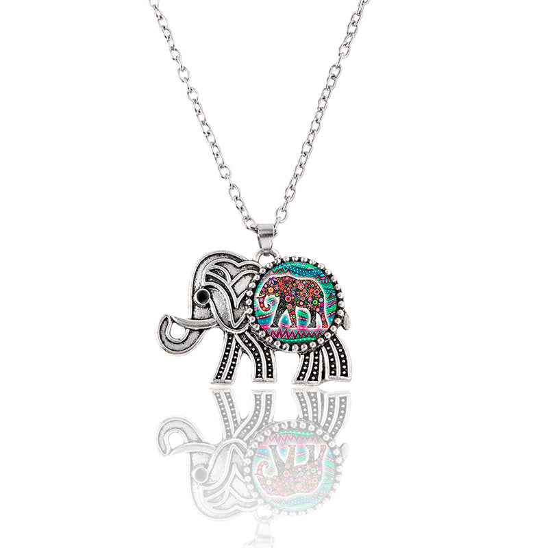 Lucky Elephant Silver Jewelry Set