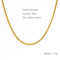 Golden Layered Snake Chain Necklace