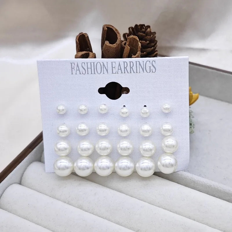 Classic Pearl Stud Earrings