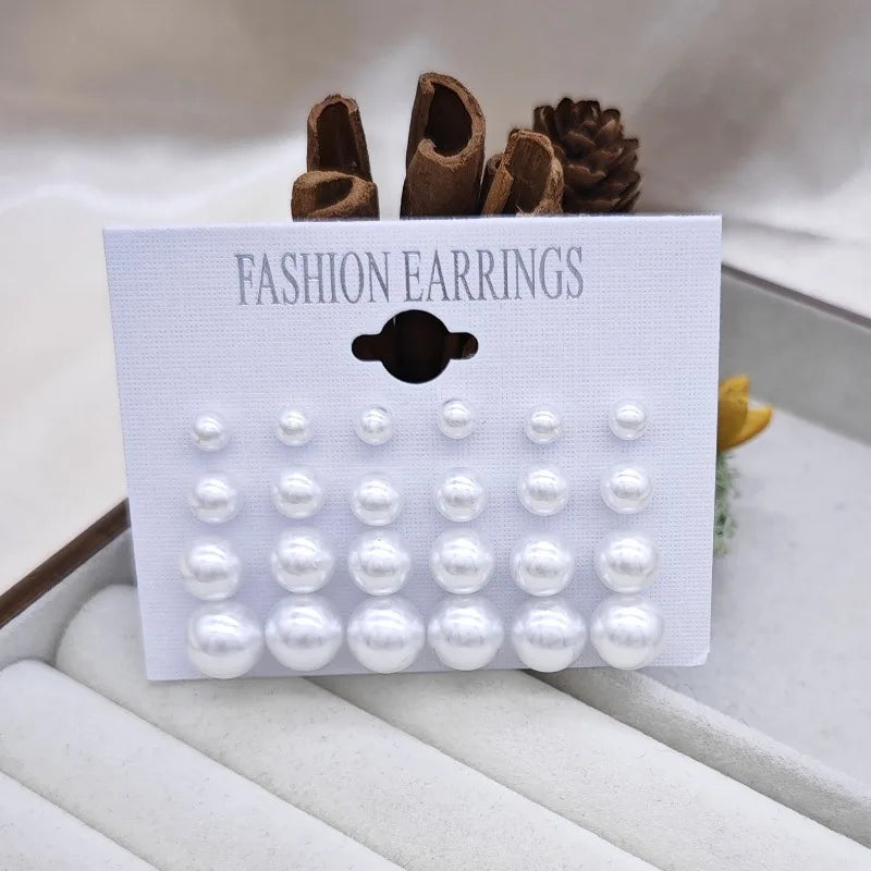 Classic Pearl Stud Earrings