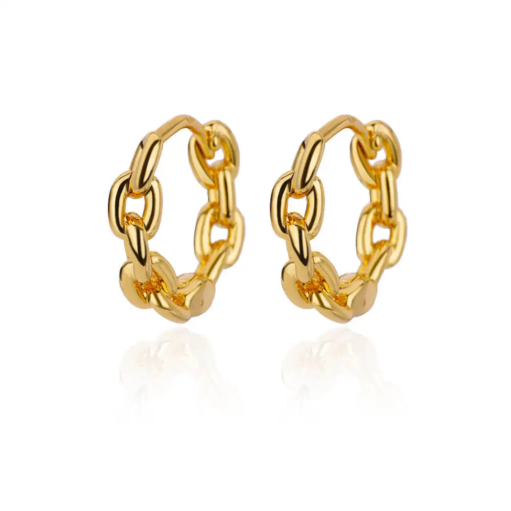 Golden Everyday Hoop Earrings