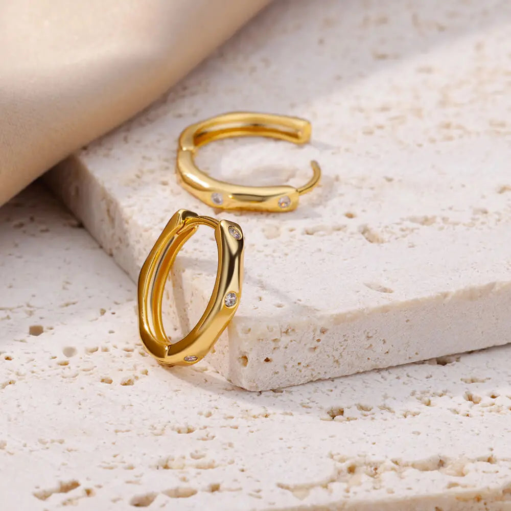 Golden Everyday Hoop Earrings