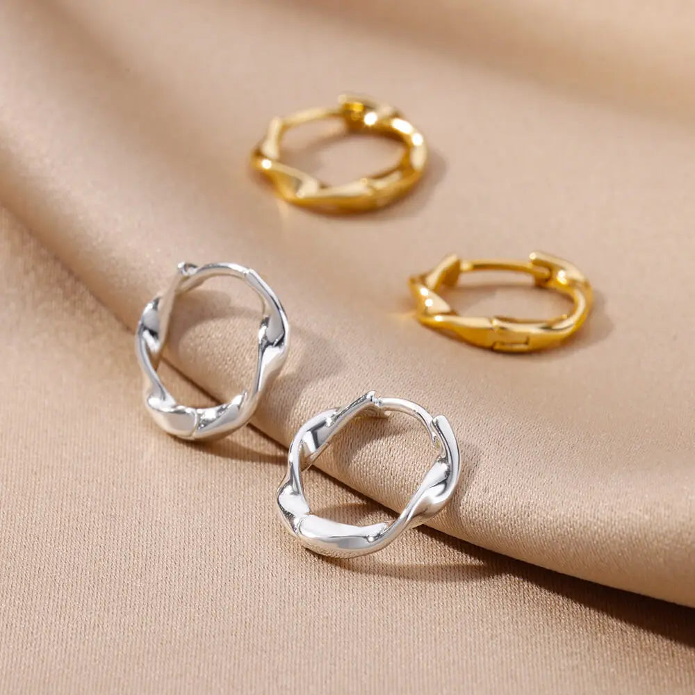 Golden Everyday Hoop Earrings
