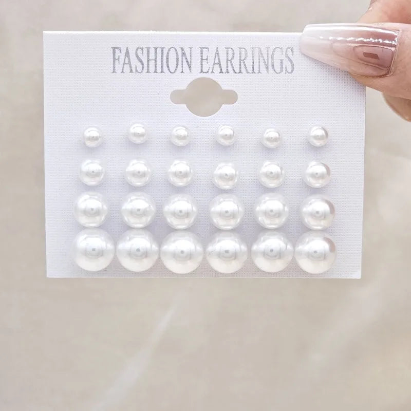 Classic Pearl Stud Earrings