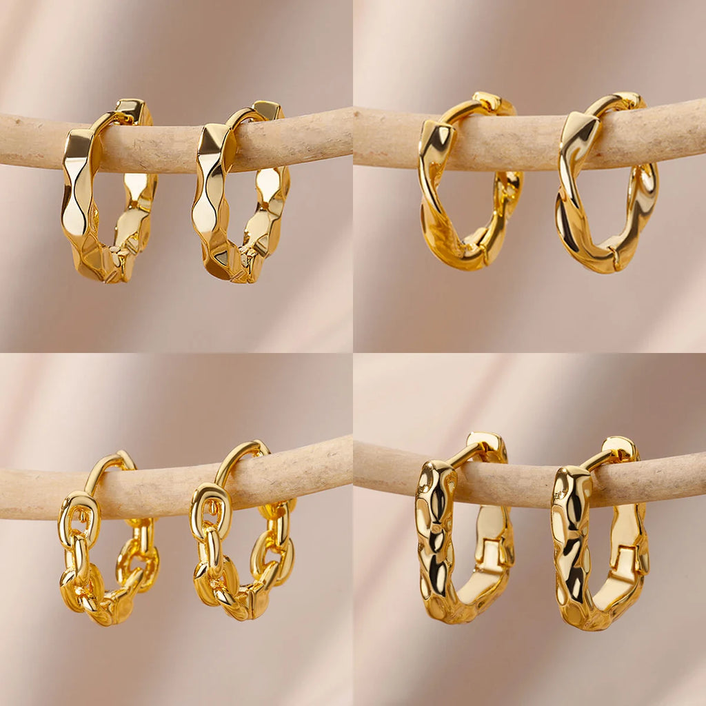 Golden Everyday Hoop Earrings